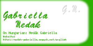 gabriella medak business card
